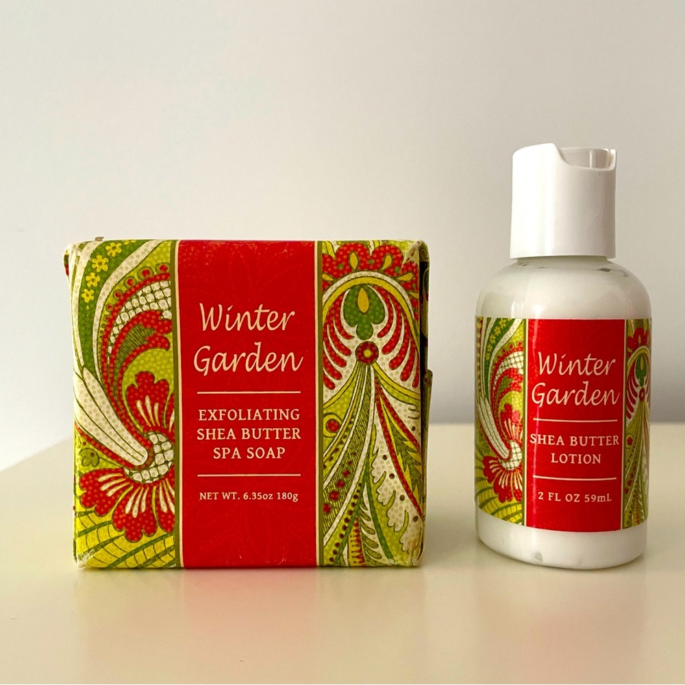 Winter Garden shea butter soap & lotion set